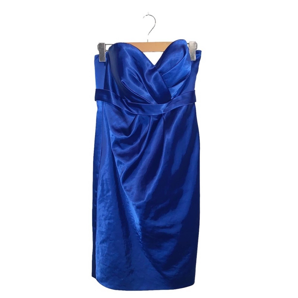 Symphony Venus Cobalt Blue Lace Up Corset Back Dress Prom Homecoming Wedding 8
